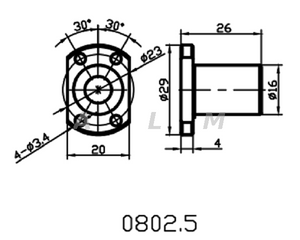 Diameter 8mm Pitch 2.5mm Rolled Spindle 8X2.5