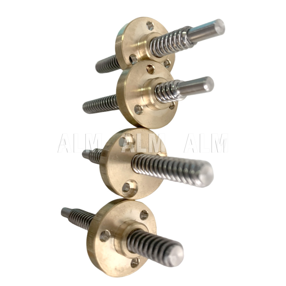 Tr6x4 Right Hand/left Hand Lead Screw with Brass Flanged Nut 